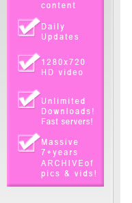 100% exclusive content, daily updates, 720p HD videos, massive 7+ years archive